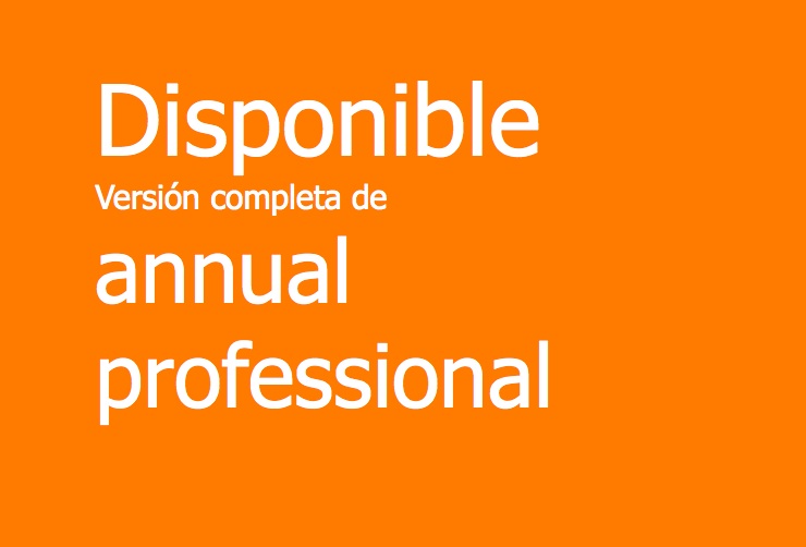 Disponible versión completa de annual professional