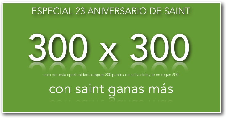 Especial 23 aniversario de saint, 300 x 300.