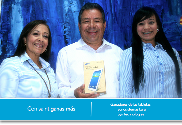 Tenemos ganadores de tabletas Samsung GALAXY Tab 3, especial de activación enero 2014.