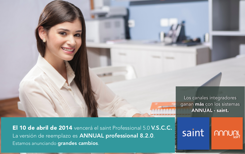 El 10 de abril de 2014 vencerá el saint Professional 5.0 V.S.C.C.