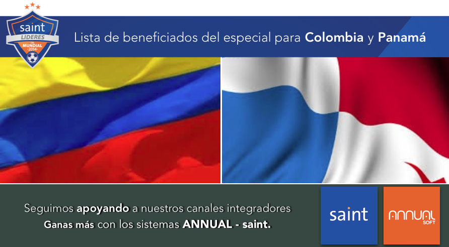 Lista de beneficiados del especial para Colombia y Panamá
