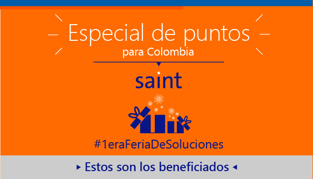 Colombia: lista de beneficiados especial de puntos “#1eraFeriaDeSoluciones.”