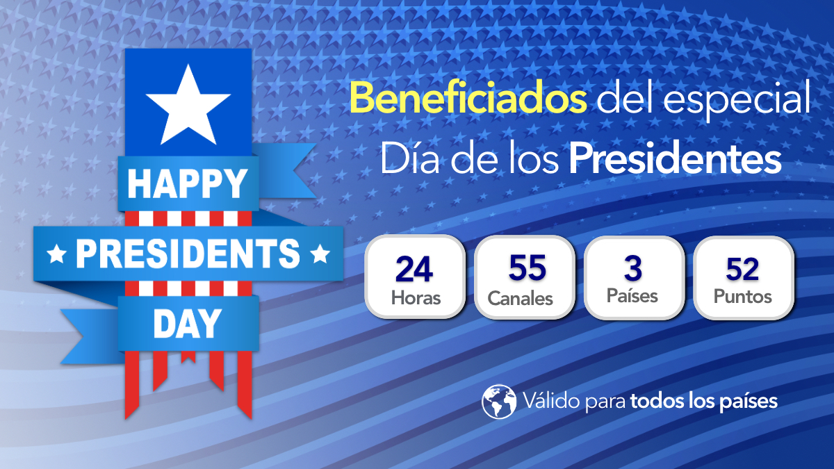 Beneficiados del especial Día de los Presidentes