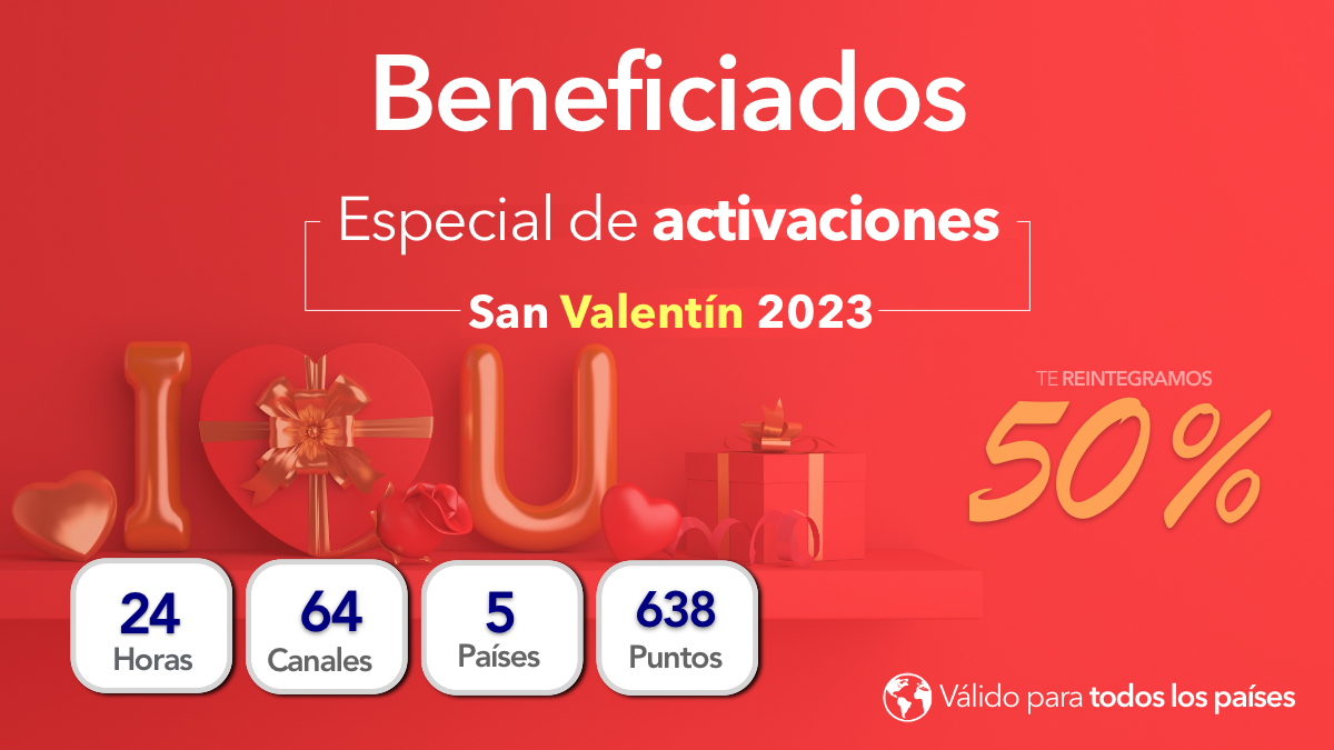 Lista de beneficiados del especial San Valentín 2023