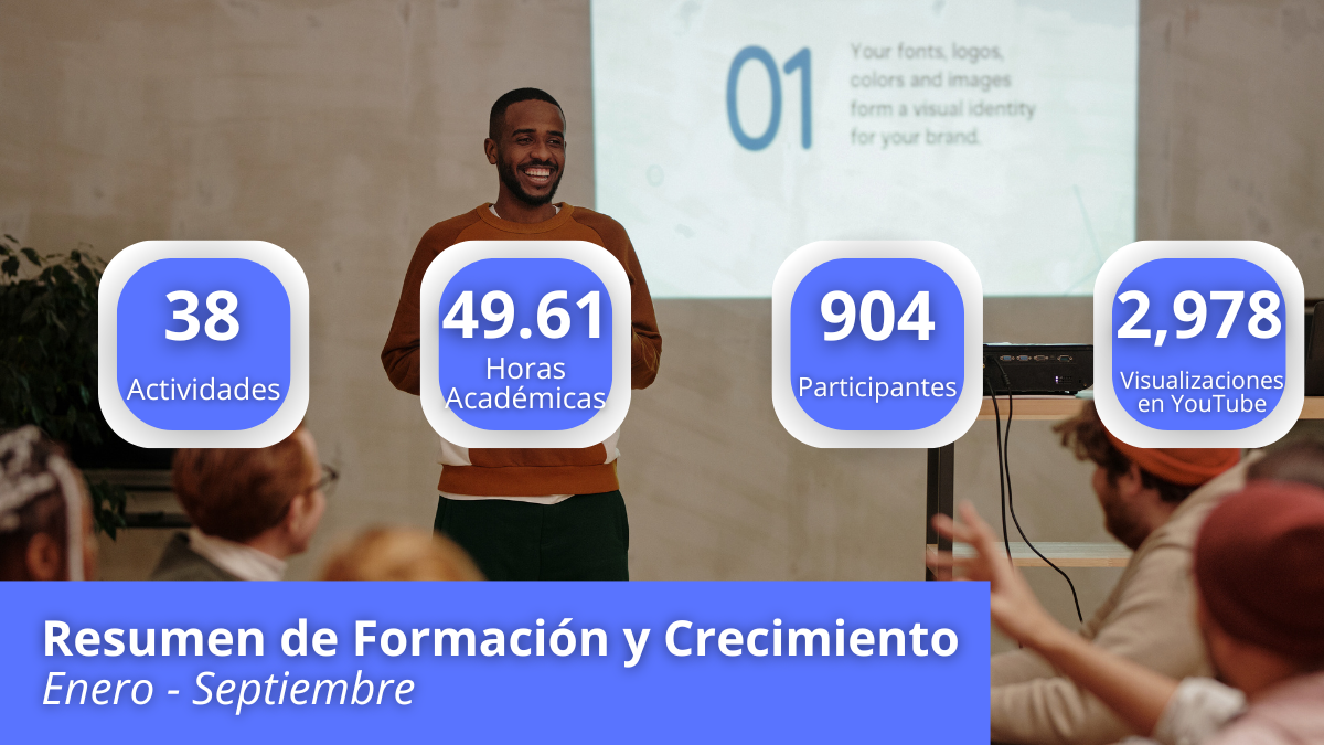 Resumen de Formación y crecimiento Enero – Septiembre