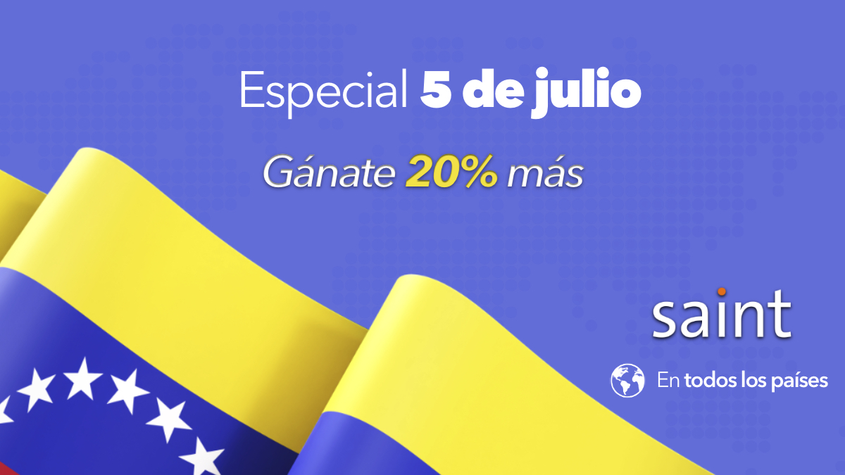 Gana Más con Saint este Día de la Independencia de Venezuela