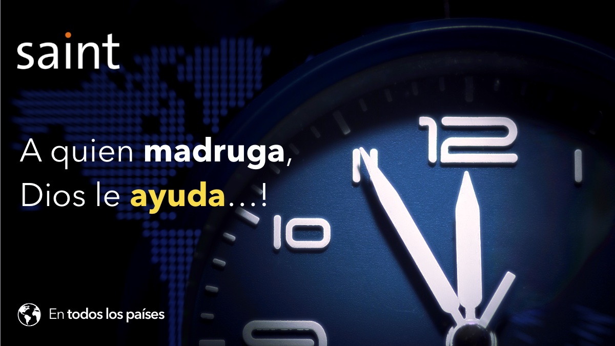 ¡El que madruga, Dios le ayuda!